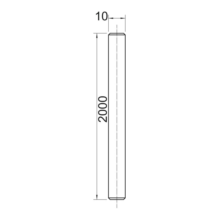 OBO Bettermann Tige filetée galvanisée TR M10 2M G