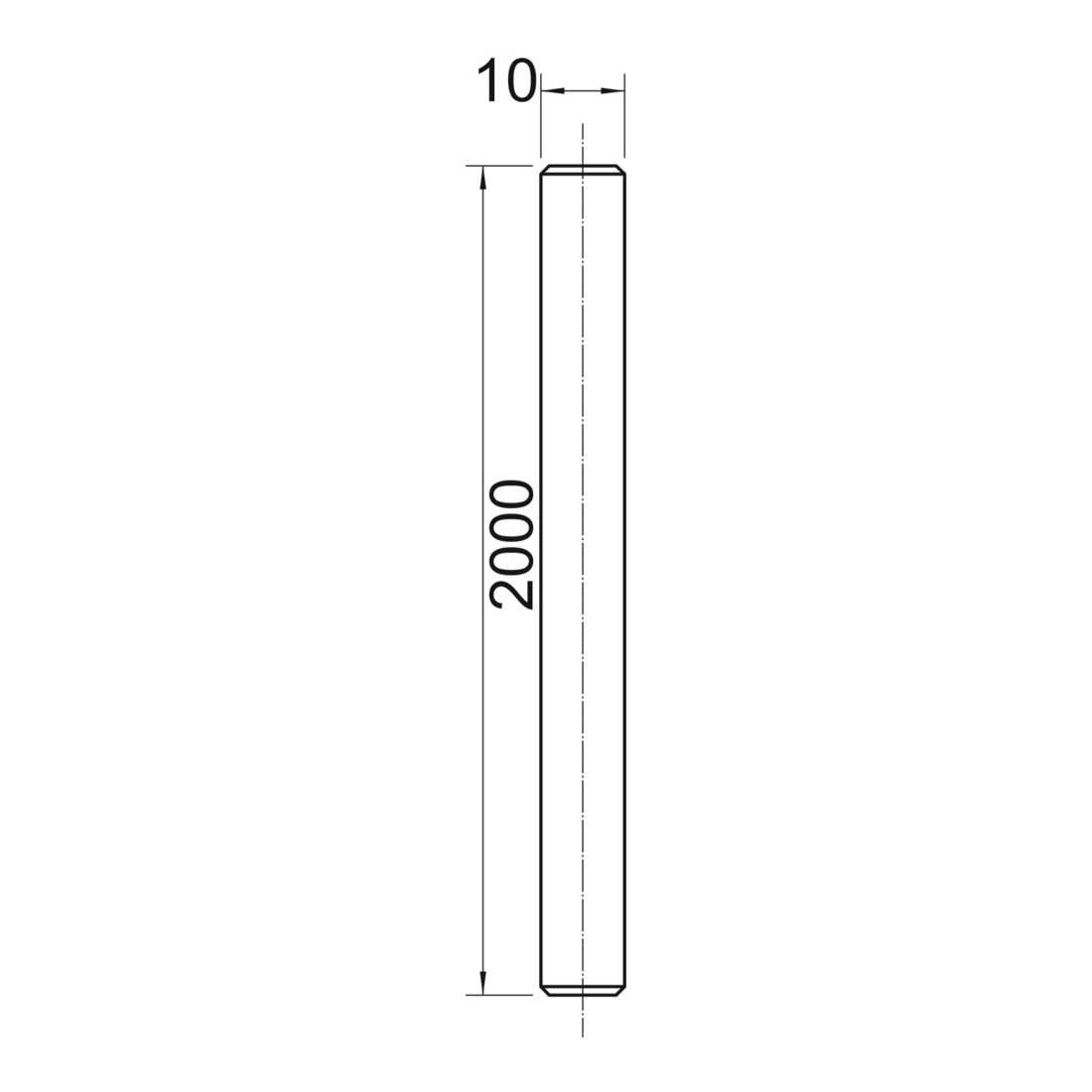OBO Bettermann Tige filetée galvanisée TR M10 2M G