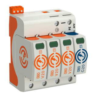 OBO Bettermann Überspannungsableiter CombiController V20 dreipolig NPE+FS V20-3+NPE+FS-280