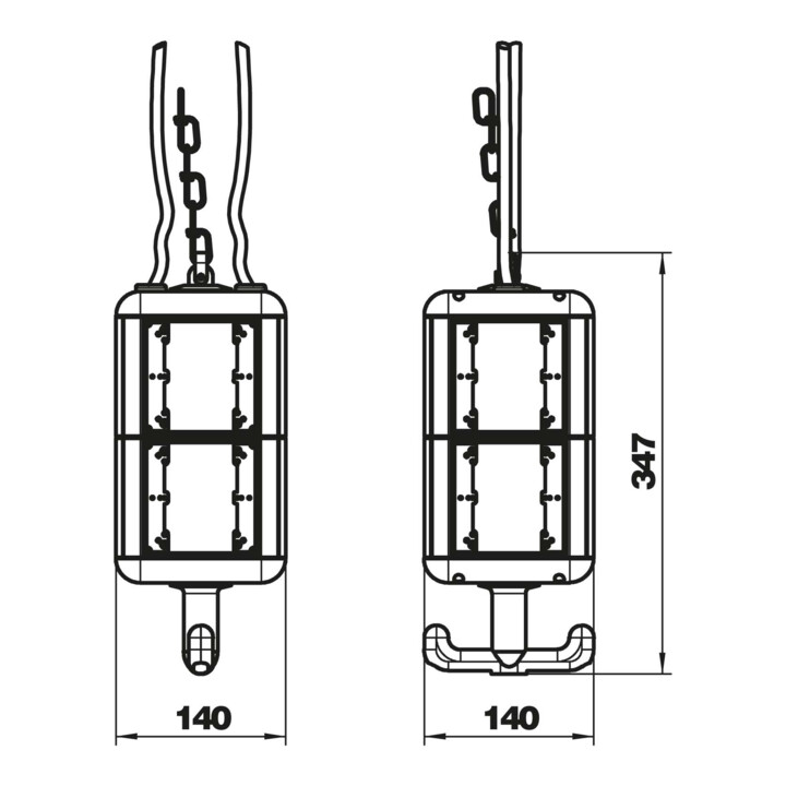OBO Bettermann Unité d'alimentation Vertr IP20 avec poignée vide VH-8 LG