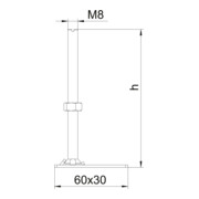 OBO Bettermann Unité de nivellement pour cassette + OKB RK NEV2 150 (VE4)-3