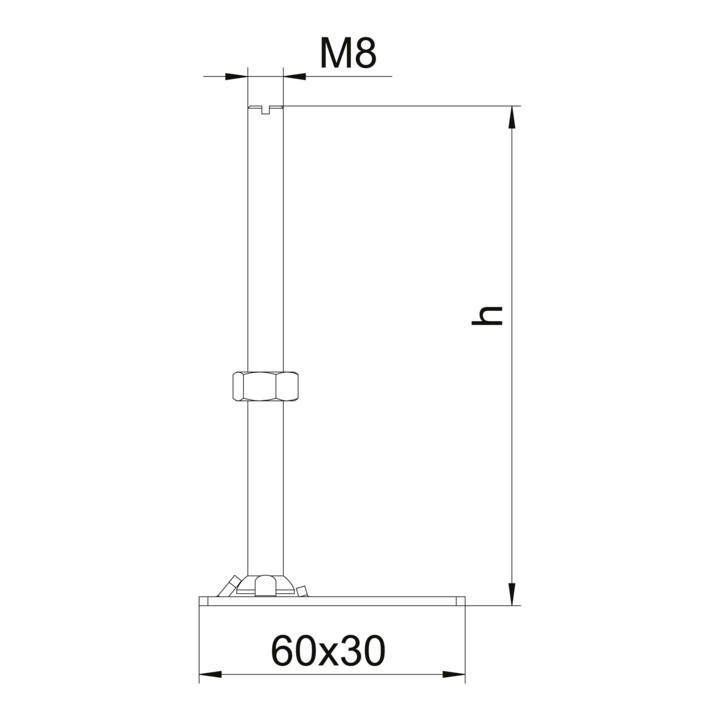 OBO Bettermann Unité de nivellement pour cassette + OKB RK NEV2 150 (VE4)