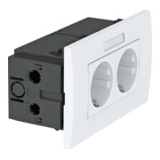OBO Bettermann Unité de prises 2x 84×140×59 rws SDE-RW D0RW2B-1