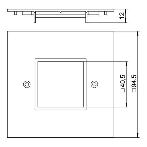 OBO Bettermann Vertr Abdeckplatte 1-fach Modul 45 VH-P4 RW