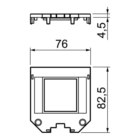 OBO Bettermann Vertr Abdeckplatte für UT3, 1 Modul45 UT3 P1