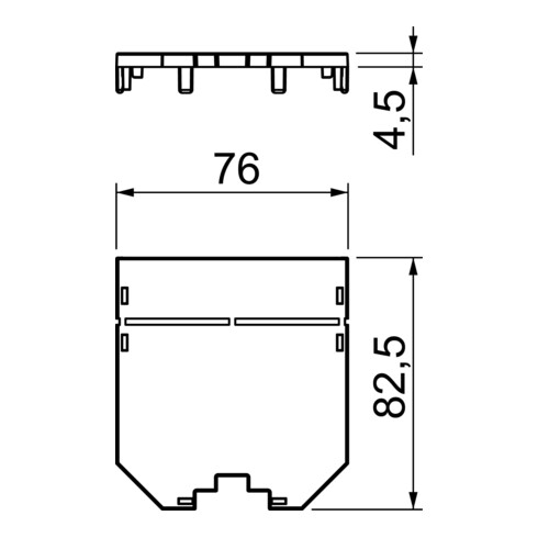 OBO Bettermann Vertr Abdeckplatte für UT3, blind UT3 P0