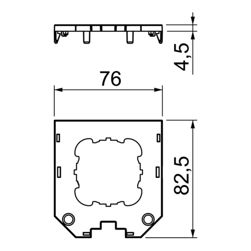 OBO Bettermann Vertr Abdeckplatte für UT3 D1