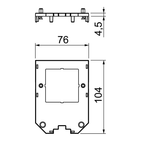 OBO Bettermann Vertr Abdeckplatte für UT34 D2