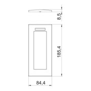 OBO Bettermann Vertr Abdeckrahmen Modul 45, 3fach AR45-BSF3 RW-3