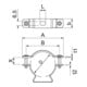 OBO Bettermann Vertr Abstandschelle mit Langloch 25-30mm ASL 733 30 A2