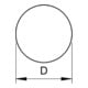 OBO Bettermann Vertr Aluminiumdraht 8mm RD 8-ALU