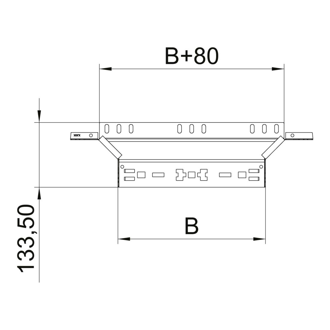 OBO Bettermann Vertr Anbau-Abzweigstück 60x100mm RAAM 610 FS