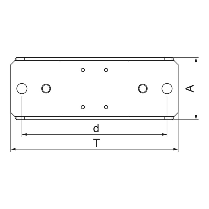OBO Bettermann Vertr Auflager 100x250mm BSKM-AD 1025