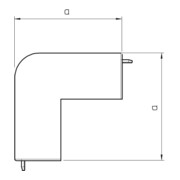OBO Bettermann Vertr Außeneckhaube 60x90mm WDK HA60090RW-3