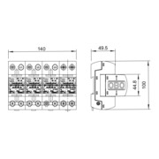 OBO Bettermann Vertr Blitzstromableiter Set f.TT u.TNS Netze MCD 50-B 3+1-3