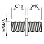 OBO Bettermann Vertr Doppelnippel 3100 M6 G-4