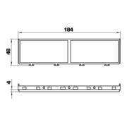 OBO Bettermann Vertr Einbaurahmen f.2f + 2f Modul 45 MT45V 2+2-4