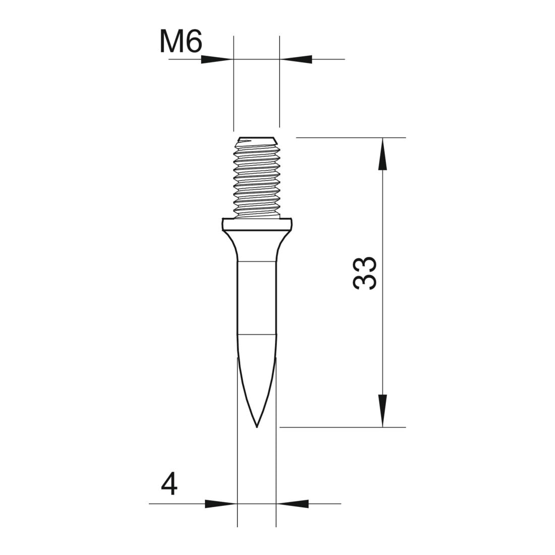 OBO Bettermann Vertr Einschlagdübel M6 L25mm galv. vz 903 25 G