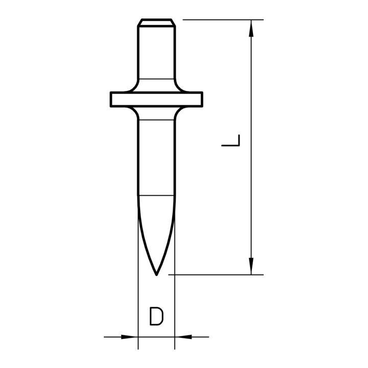 OBO Bettermann Vertr Einschlagdübel ohne Gewinde L15mm 903 RB 15
