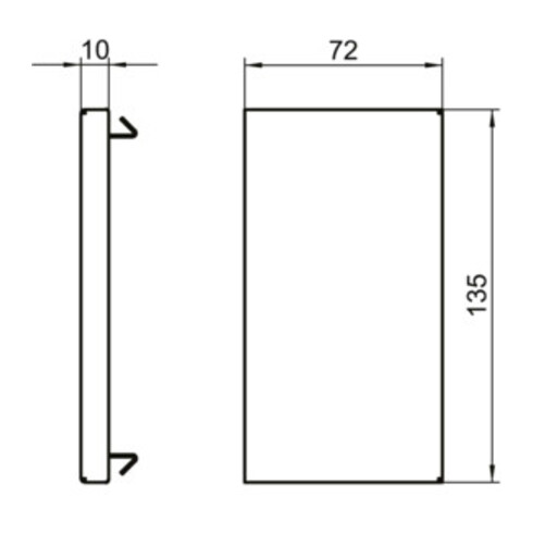 OBO Bettermann Vertr Endstück 70x130mm, St, rw GS-E70130RW