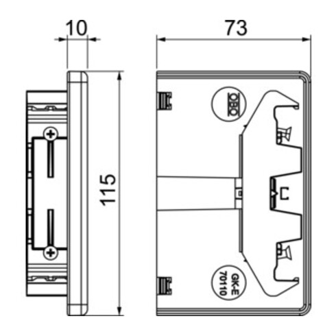 OBO Bettermann Vertr Endstück GK-E70110RW