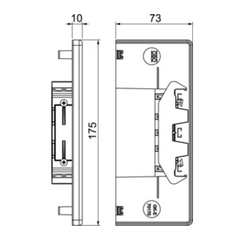 OBO Bettermann Vertr Endstück GK-E70170RW
