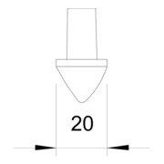 OBO Bettermann Vertr Erderspitze 20mm 1819 20BP-4