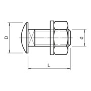 OBO Bettermann Vertr Flachrundschraube feuer.vz FRS 8x20 F-3