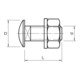 OBO Bettermann Vertr Flachrundschraube FRS 12x30 F