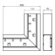 OBO Bettermann Vertr Flachwinkel symmetrisch GS-SFS70130RW