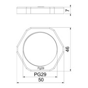 OBO Bettermann Vertr Gegenmutter Iso 116 PG29-5