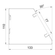 OBO Bettermann Vertr Geräteeinbaukanal 133x110x2000 GEK-SA133110RW-4
