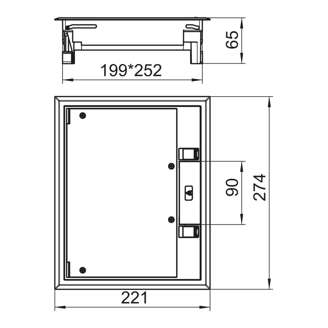 OBO Bettermann Vertr Geräteeinsatz gsw GES6-2U10T 9011