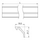 OBO Bettermann Vertr Gitterprofil 20x22x2000mm Alu, rw KG2RW/2,0m