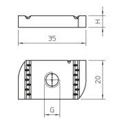 OBO Bettermann Vertr Gleitmutter M12, für Profilsch. MS41SN M12 ZL-4