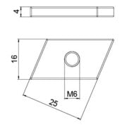 OBO Bettermann Vertr Gleitmutter M6, für Profilsch. ACMSN M6 ZL-5