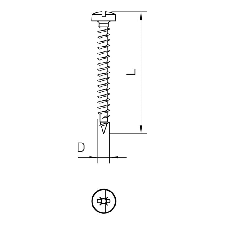 OBO Bettermann Vertr Golden-Sprintschraube 4758 4.5x45