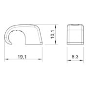 OBO Bettermann Vertr Haft-Clip o.Nagel 4040 SP-4