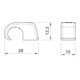 OBO Bettermann Vertr Haft-Clip ohne Nagel 10-14mm, PP, lgr 4041