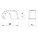 OBO Bettermann Vertr Haft-Clip ohne Nagel 17-21mm, PP, lgr 4043
