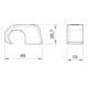OBO Bettermann Vertr Haft-Clip ohne Nagel 21-25mm, PP, lgr 4044
