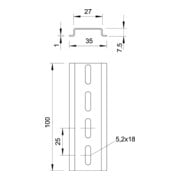 OBO Bettermann Vertr Hutschiene band.vz 2069 L 2M FS-5