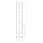 OBO Bettermann Vertr I-Stiel 2000mm IS 8 200 FT-3