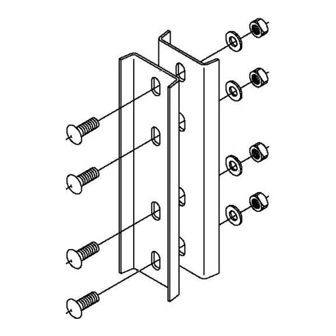OBO Bettermann Vertr I-Stiel Verbinder u.Flachrundschraube VIS 8 FTK LGR