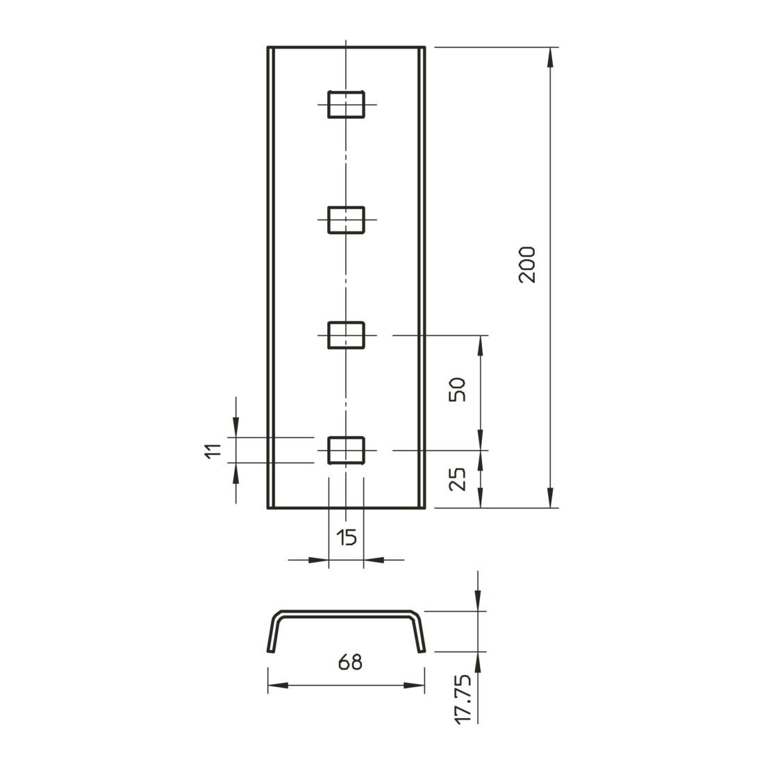 OBO Bettermann Vertr I-Stiel-Verbinder VIS 8 FT