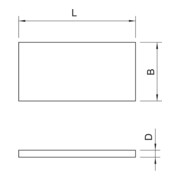 OBO Bettermann Vertr Kalziumsilikatplatte 1000x250x30mm gr-ws KSI-P3-4