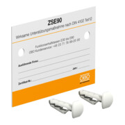 OBO Bettermann Vertr Kennzeichnungsschild f.Zugentlastung KS-ZSE DE-3