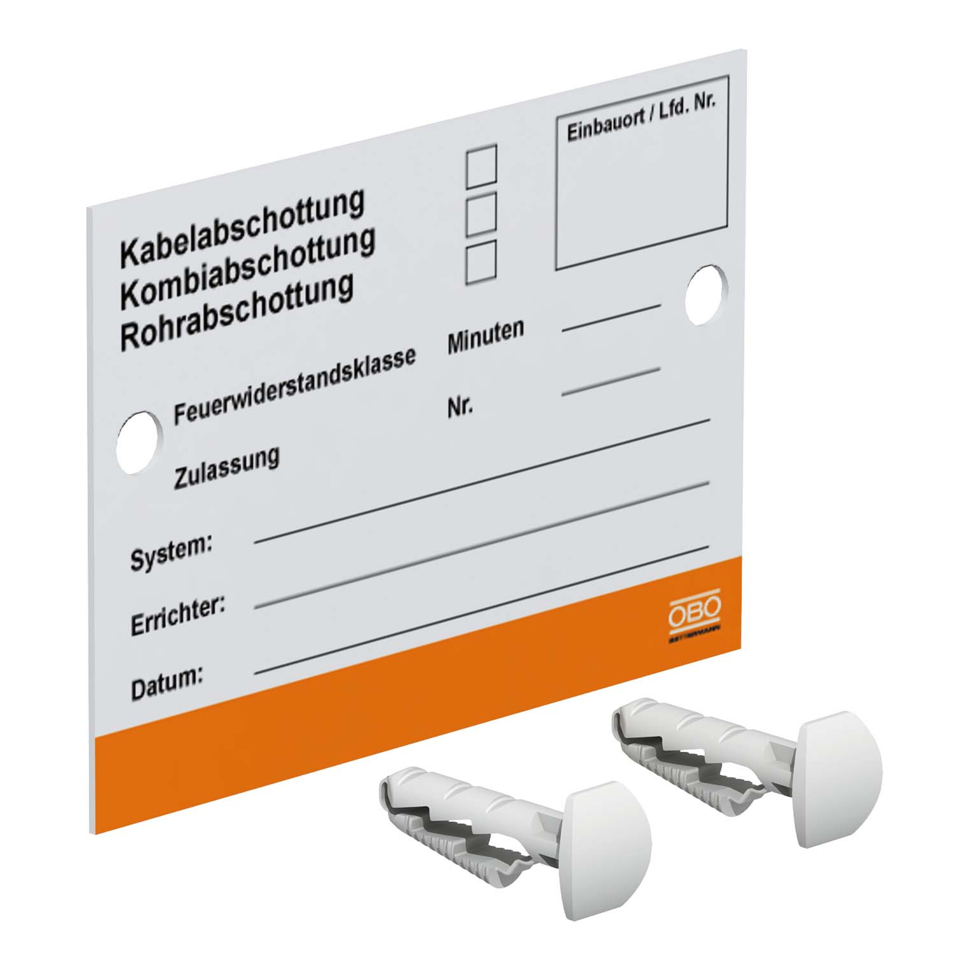 OBO Bettermann Vertr Kennzeichnungsschild KS-S DE