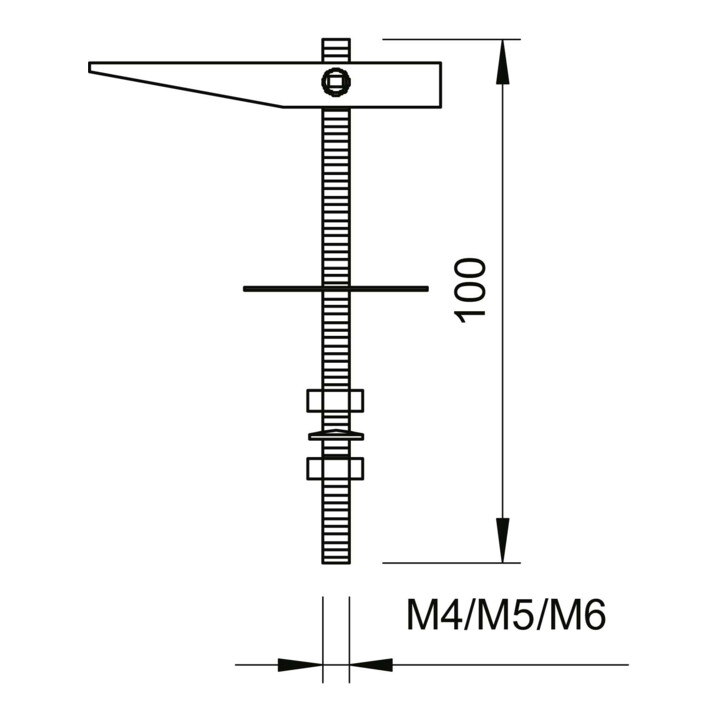 OBO Bettermann Vertr Kippdübel vz 456 M5x100 G