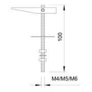 OBO Bettermann Vertr Kippdübel vz 458 M4x100 G-5